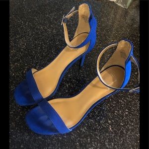 Material Girl Suede Strap Heel